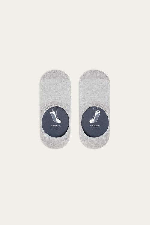 Grey - 2000 - Gray Sweatshirt Intimissimi Terrycloth Shoe Liners | IAMO-52394