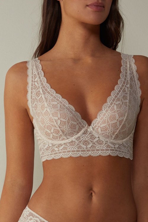 Natural - 2280 - Silk Pink Intimissimi Eleonora Balconette Bra in Lace | MHSR-02871