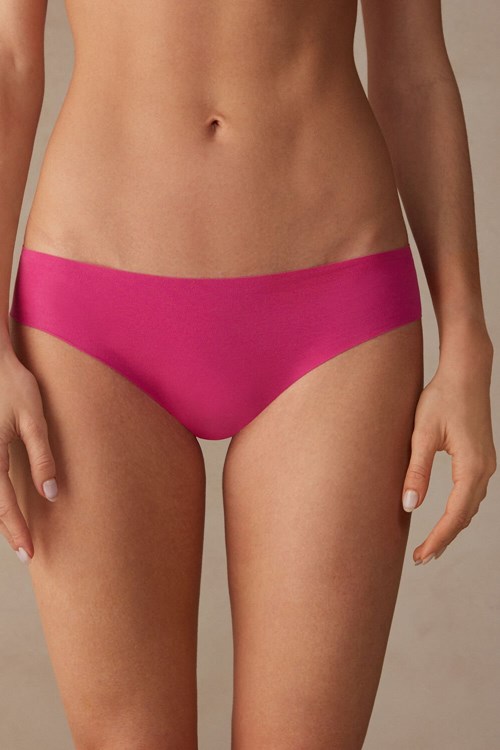 Pink - 206j - Valentine Pink Intimissimi Seamless Supima® Cotton Panties | OSBL-25947