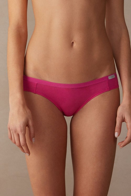 Pink - 206j - Valentine Pink Intimissimi Cotton Panties | VMDT-47602