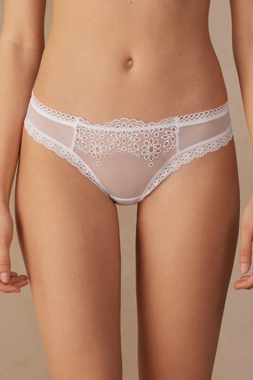 White - 001 - White Intimissimi Timeless Simplicity Brazilian | KITW-92530