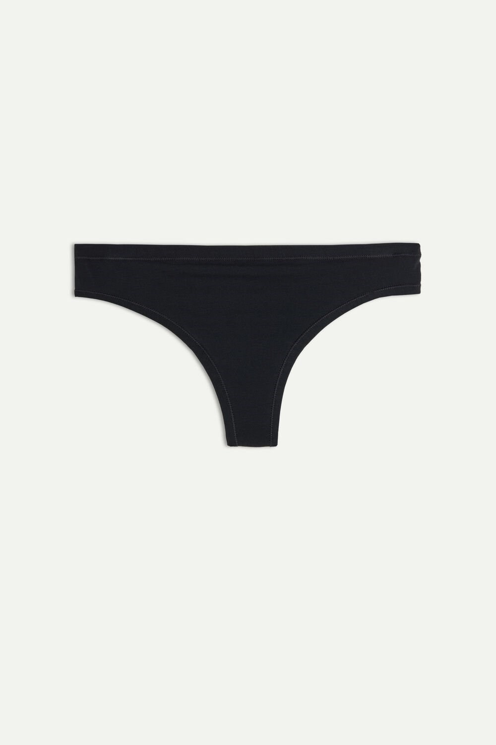 019 - Black Intimissimi Brazilian Panties in Ultralight Supima® Cotton | YEOI-07928