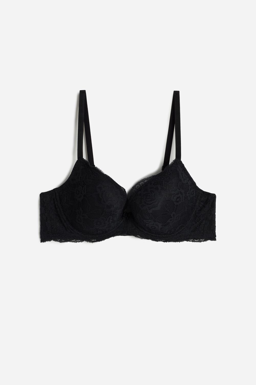 019 - Black Intimissimi Irina Lace Balconette Bra | XRWV-26514