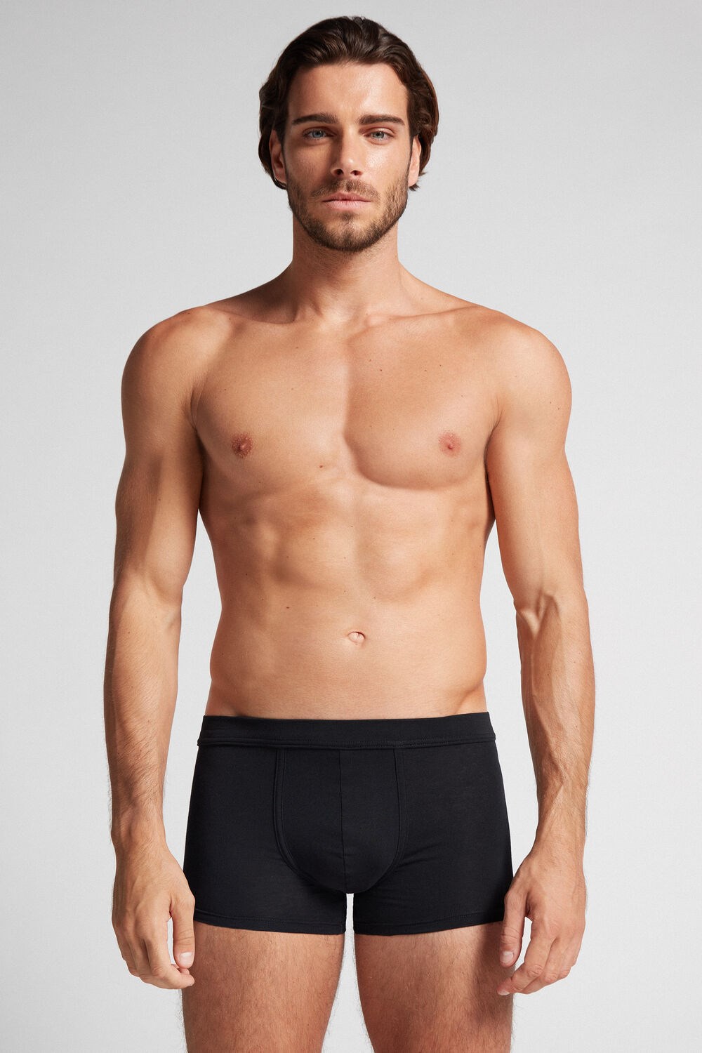 019 - Black Intimissimi Push-up Boxers in Stretch Cotton | TWIV-52469