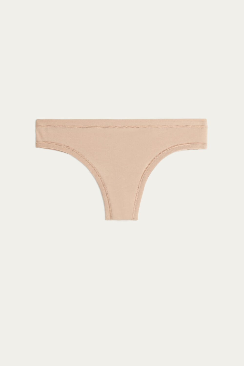 044 - Soft Beige Intimissimi Brazilian Panties in Ultralight Supima® Cotton | YEMC-84531