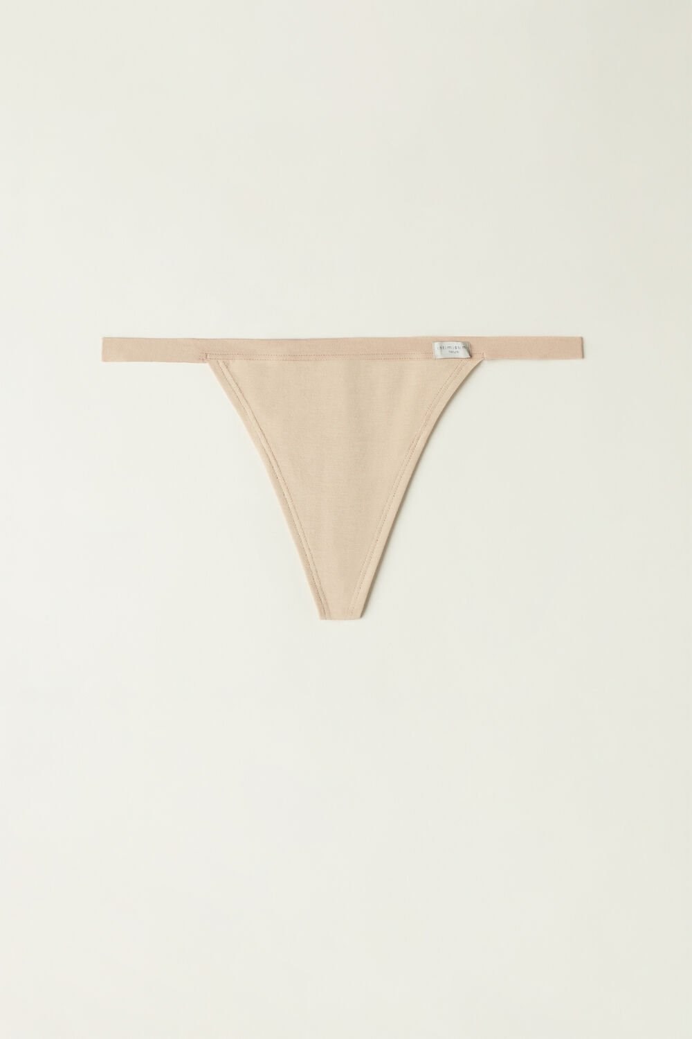 044 - Soft Beige Intimissimi String Thong in Cotton | XQTS-89062