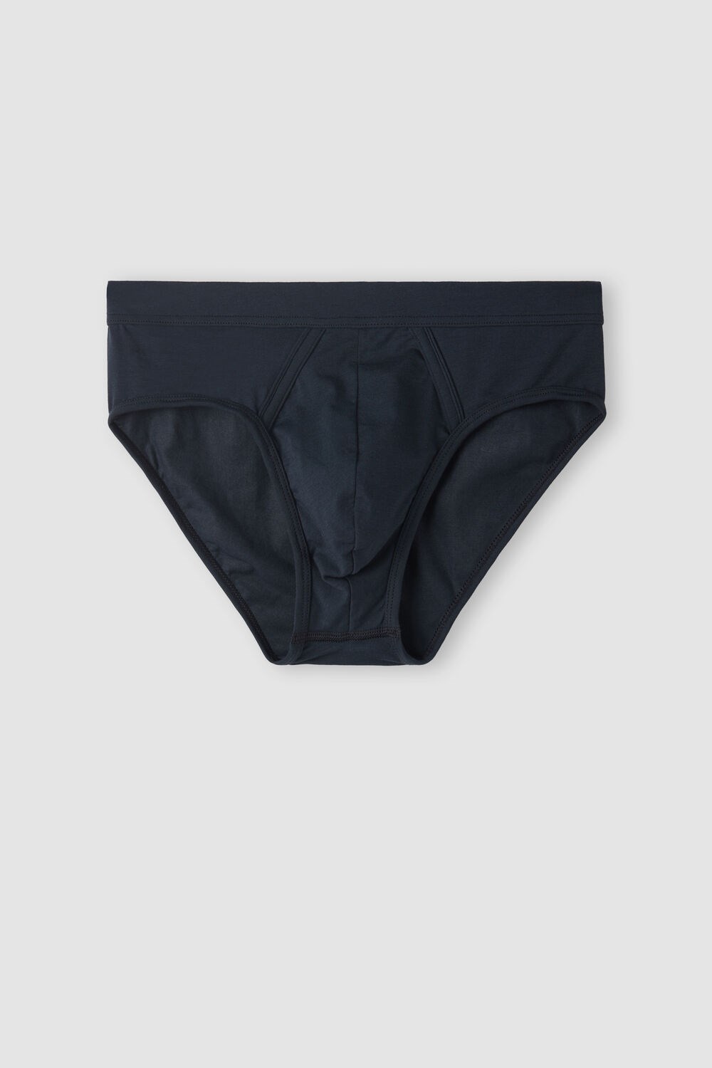 800 - Midnight Blue Intimissimi Natural Fresh Supima® Cotton Briefs | UXAK-31208