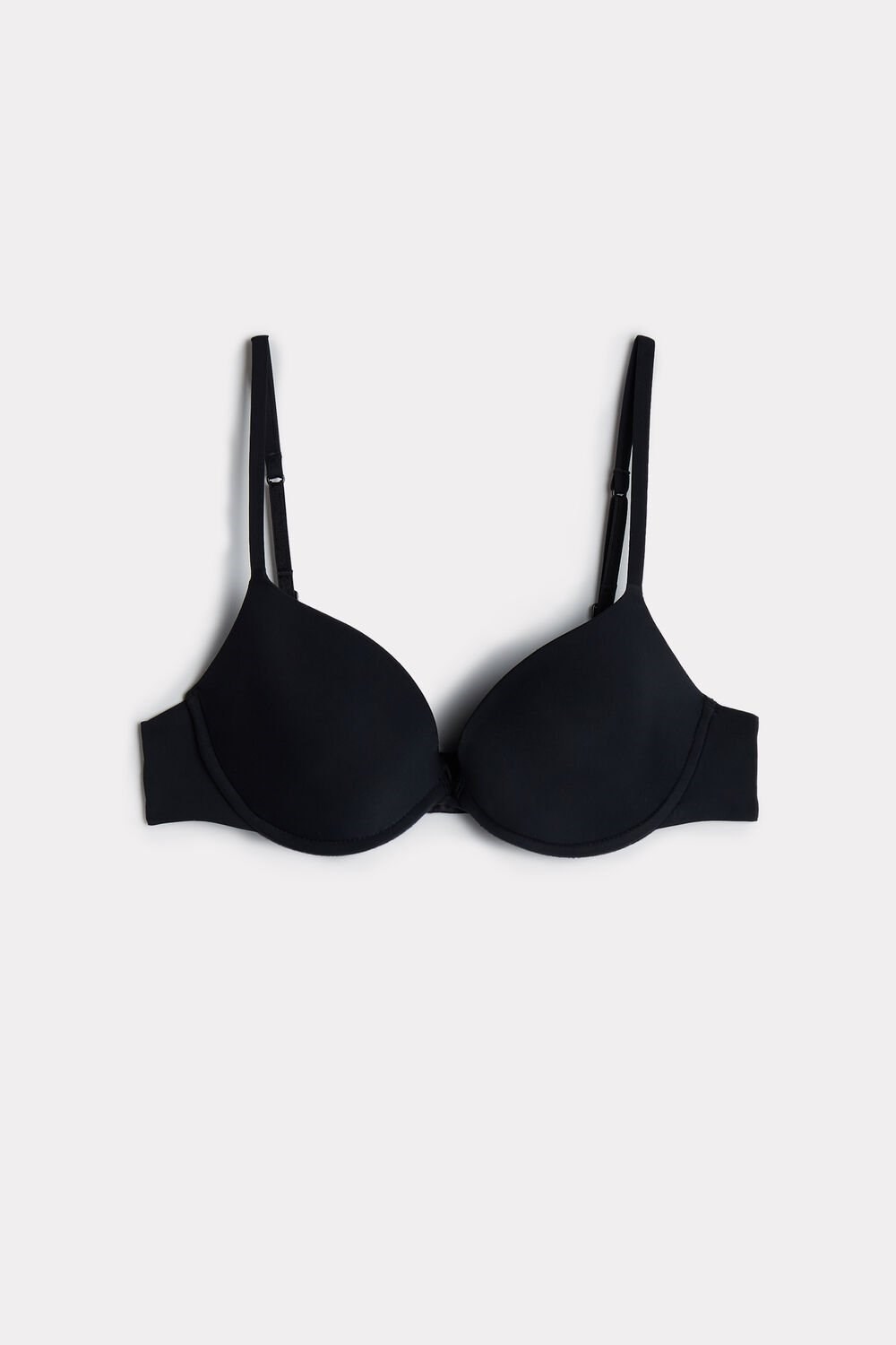 Black - 019 - Black Intimissimi Bellissima Push-up Bra in Microfiber | BOAF-86071