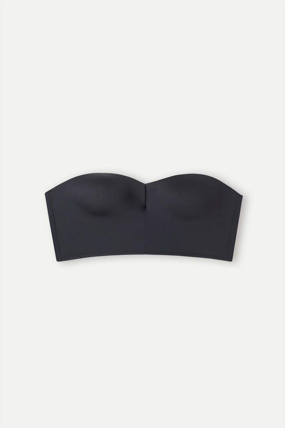 Black - 019 - Black Intimissimi Bustier Bra Top in Ultralight Microfiber | HICQ-23105