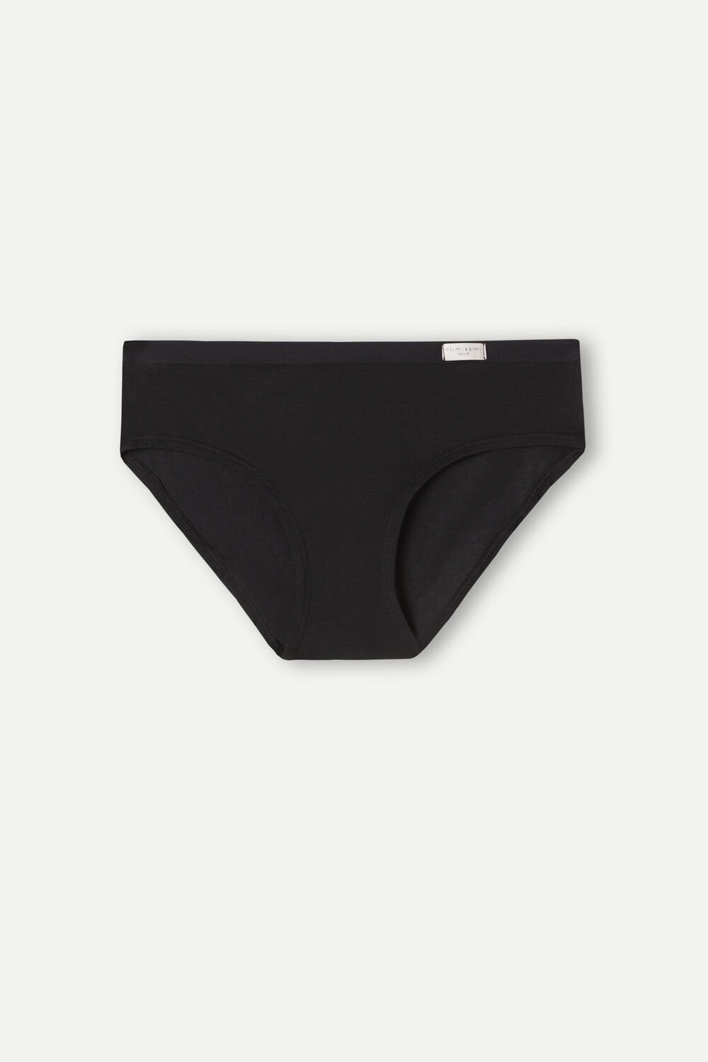 Black - 019 - Black Intimissimi Cozy Panties in Cotton | PZUF-12807