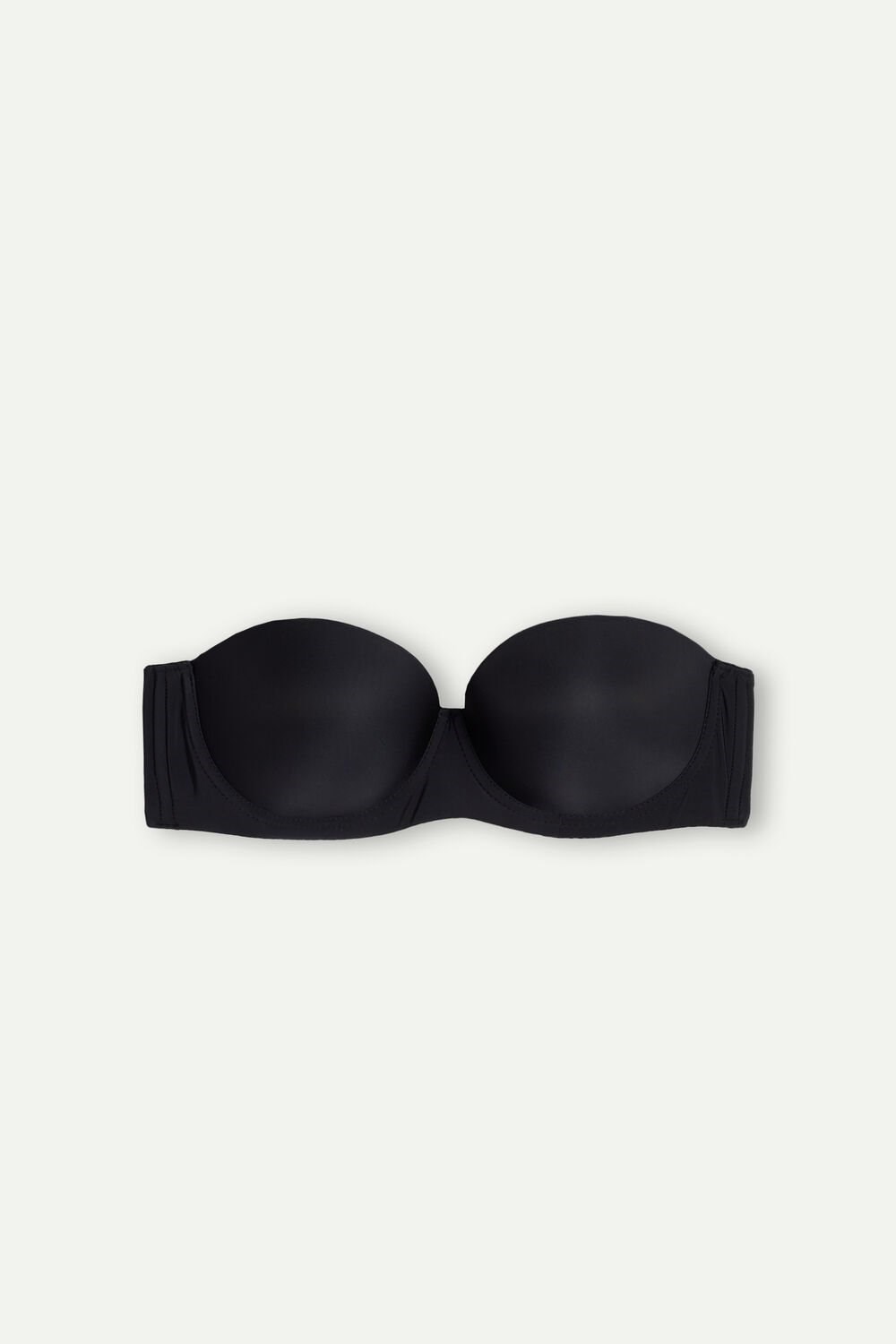 Black - 019 - Black Intimissimi Giada Microfiber Bandeau Bra | AVOC-42803