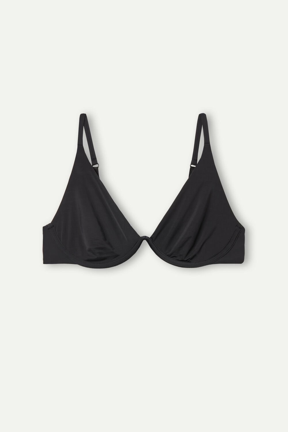 Black - 019 - Black Intimissimi Giulia Balconette Bra in Ultralight Microfiber | AGPR-10924