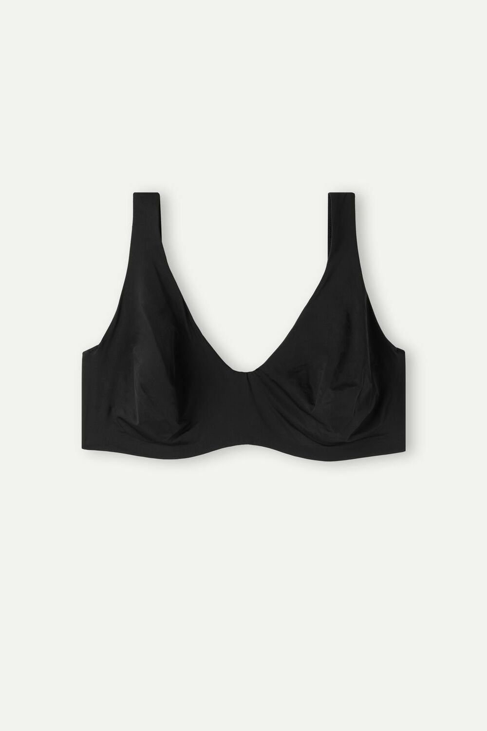 Black - 019 - Black Intimissimi Greta Balconette Bra in Ultralight Microfiber | CWJU-07328