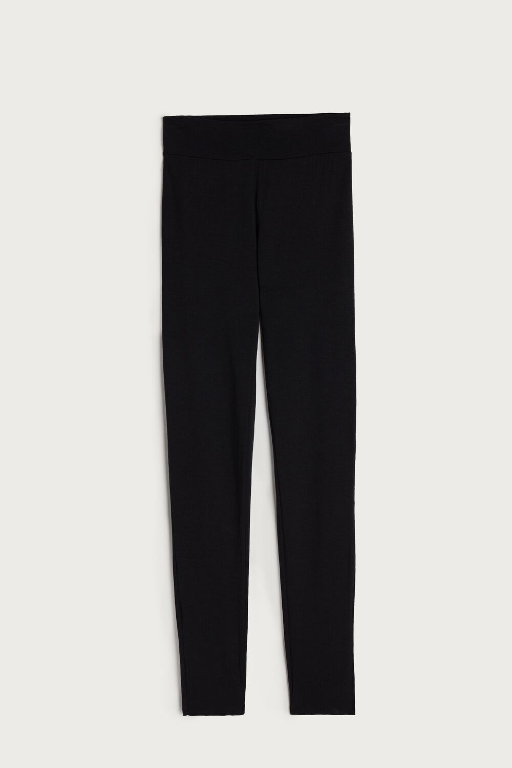 Black - 019 - Black Intimissimi High-Waisted Micromodal Stirrup Leggings | VQHU-14986