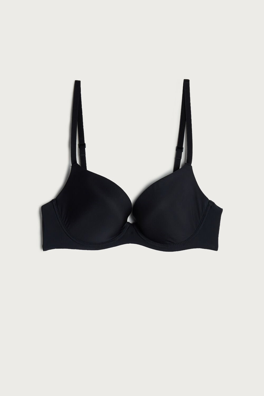 Black - 019 - Black Intimissimi Irina Microfiber Balconette Bra | LRVB-42067