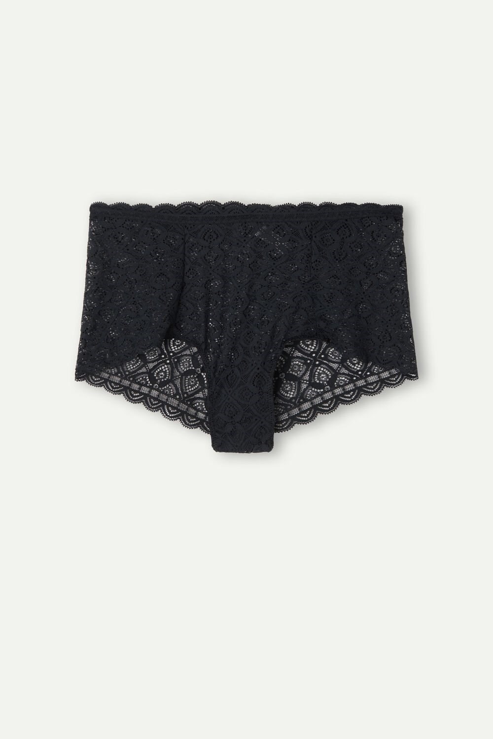 Black - 019 - Black Intimissimi Lace High Waist Hipster | ZCYL-31047