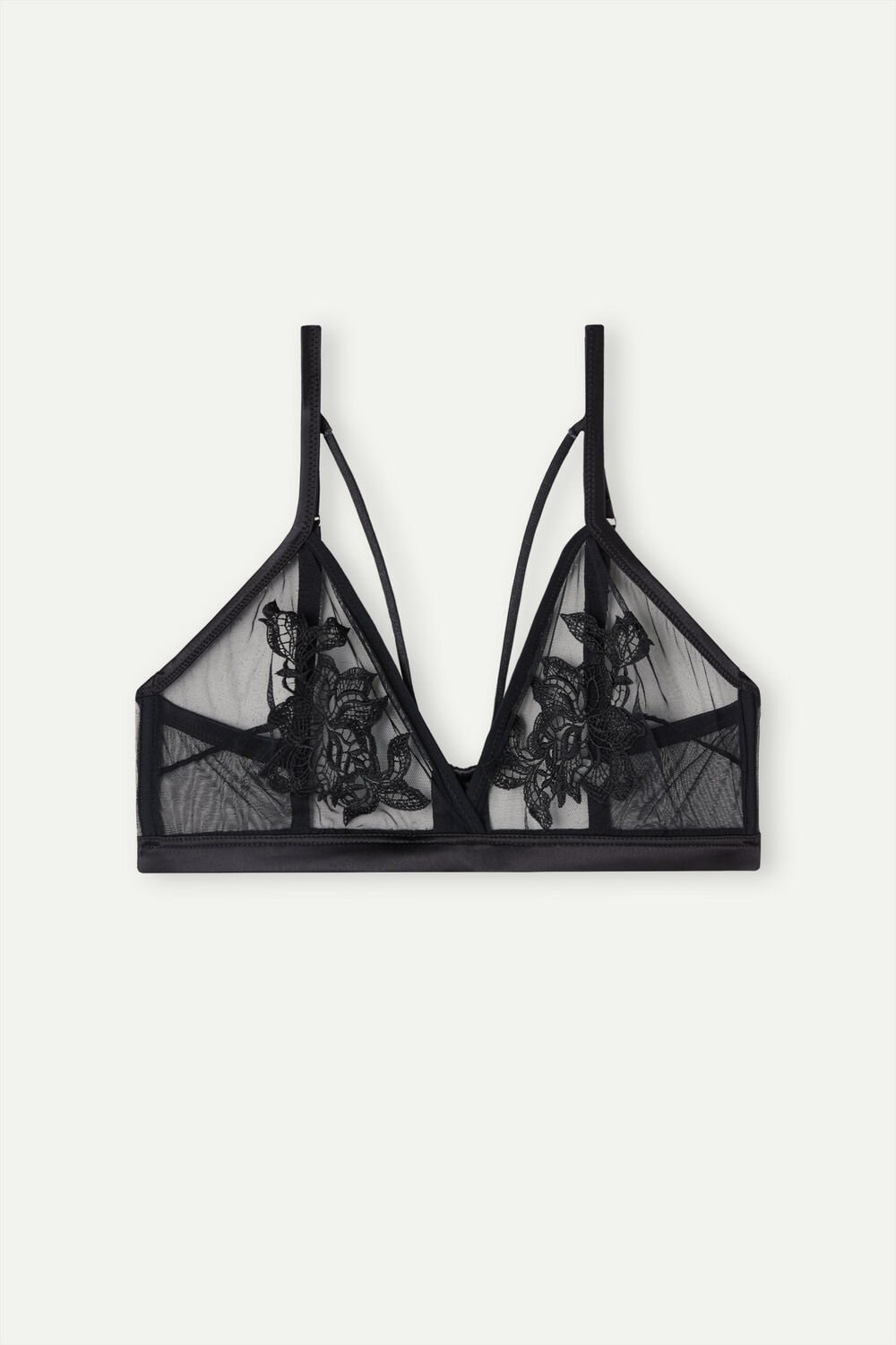 Black - 019 - Black Intimissimi Layers of Lust Emma Triangle Bra | JIOG-70145