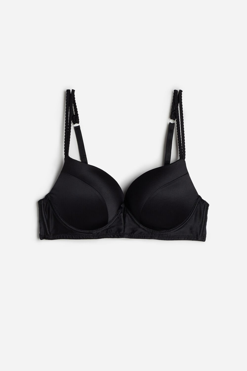 Black - 019 - Black Intimissimi Mia Silk Super Push-Up Bra | CVDY-56270