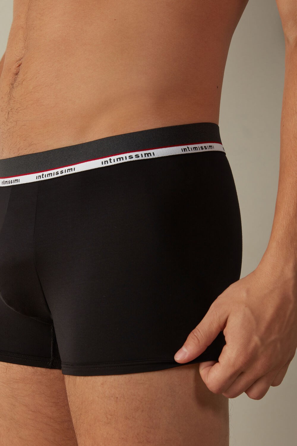 Black - 019 - Black Intimissimi Micromodal Boxers | JXNS-96021