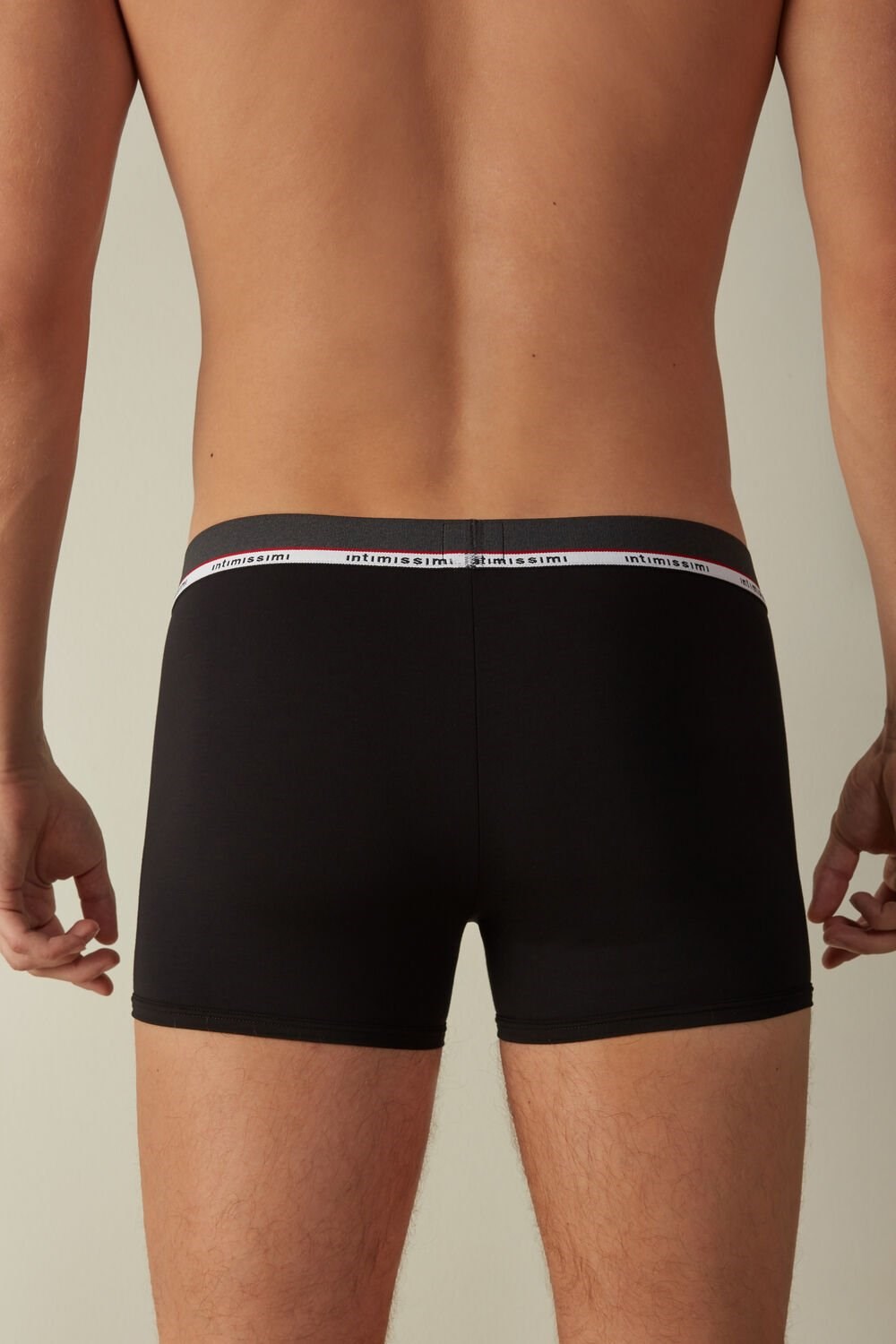 Black - 019 - Black Intimissimi Micromodal Boxers | JXNS-96021