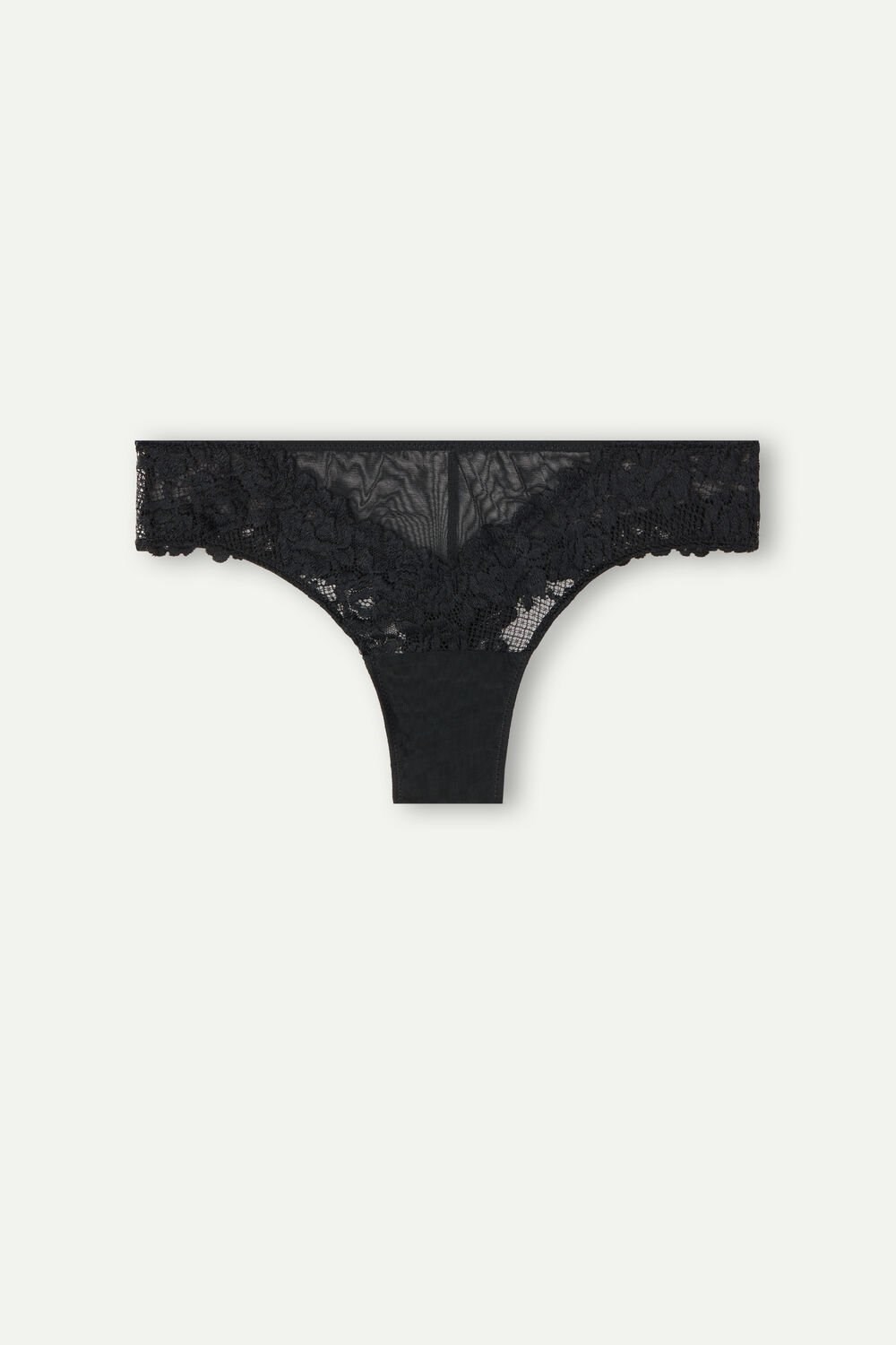 Black - 019 - Black Intimissimi Pretty Flowers Brazilian | SBED-58641