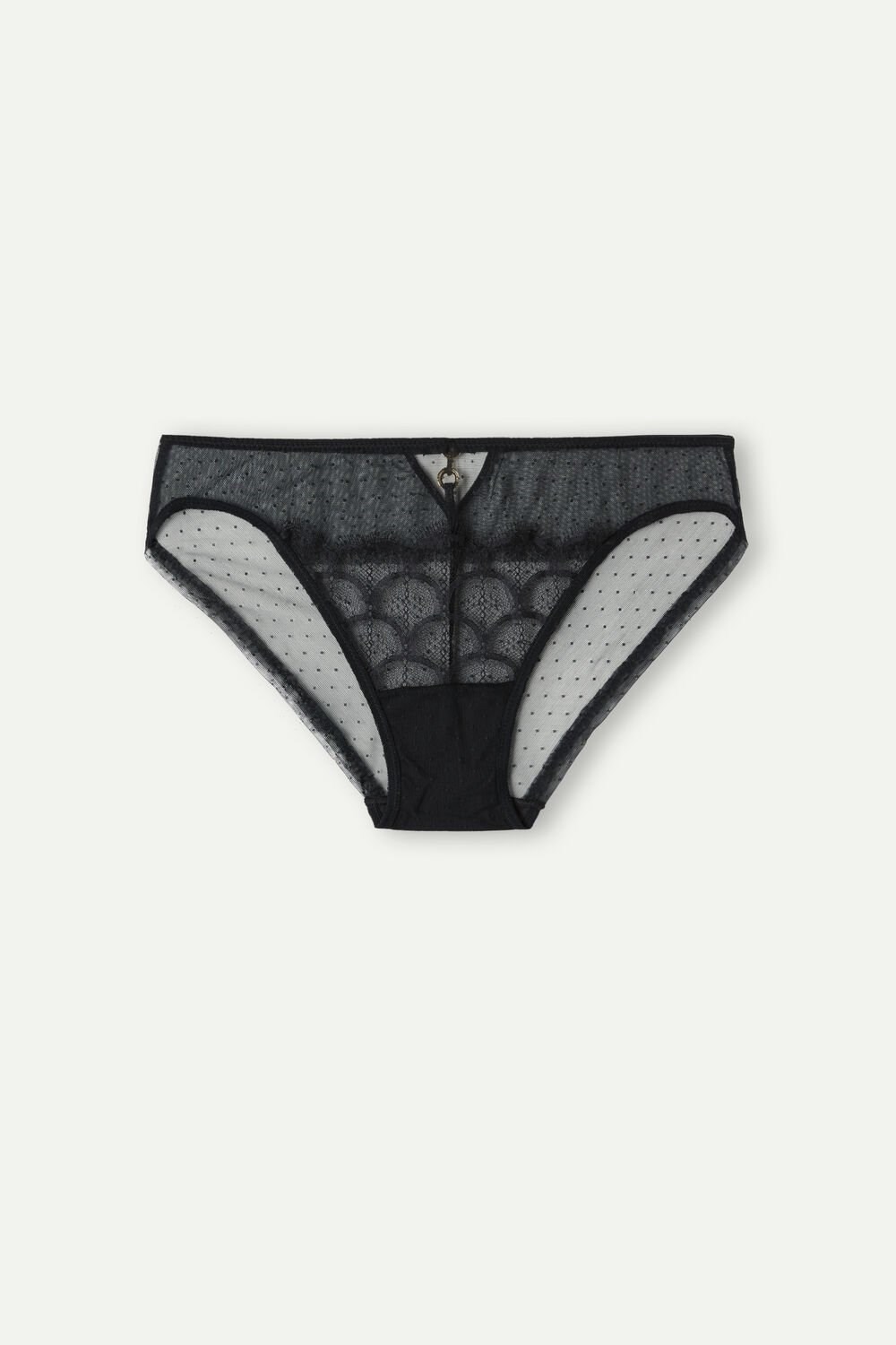 Black - 019 - Black Intimissimi Pure Charme Panties | XYUQ-12708