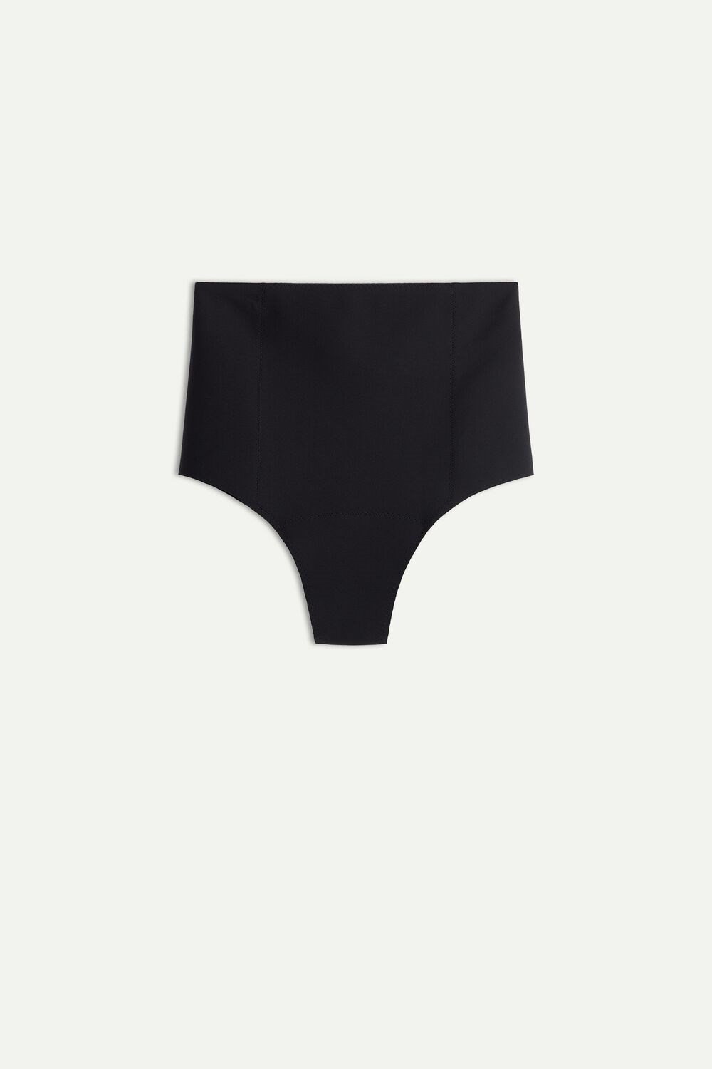 Black - 019 - Black Intimissimi Raw-Cut Microfiber French Knickers | YBQK-01582