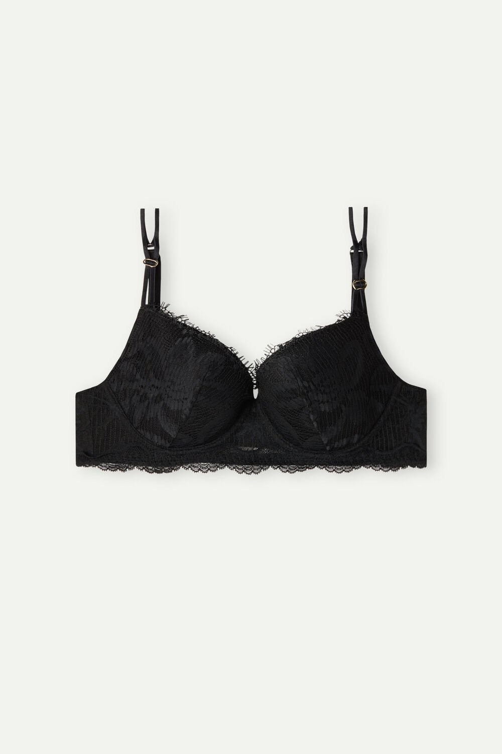 Black - 019 - Black Intimissimi Sensual Unbounded Balconette Bra | IBGC-83901