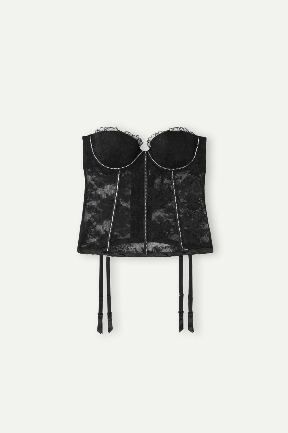 Black - 019 - Black Intimissimi Shine High Like Stars Anna Bustier | PVNO-80726