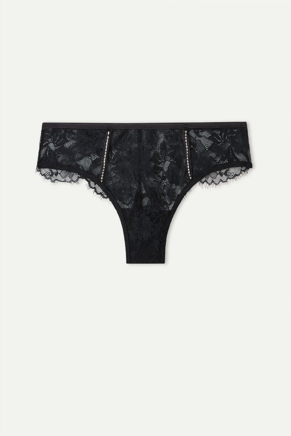 Black - 019 - Black Intimissimi Shine High Like Stars Brazilian | QMDH-82635