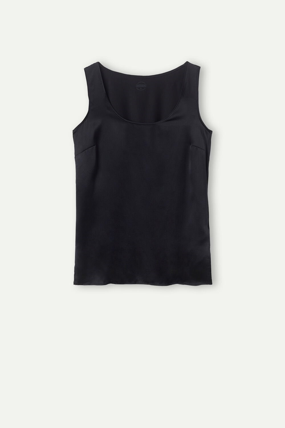 Black - 019 - Black Intimissimi Silk and Modal Tank Top | KRNO-62094