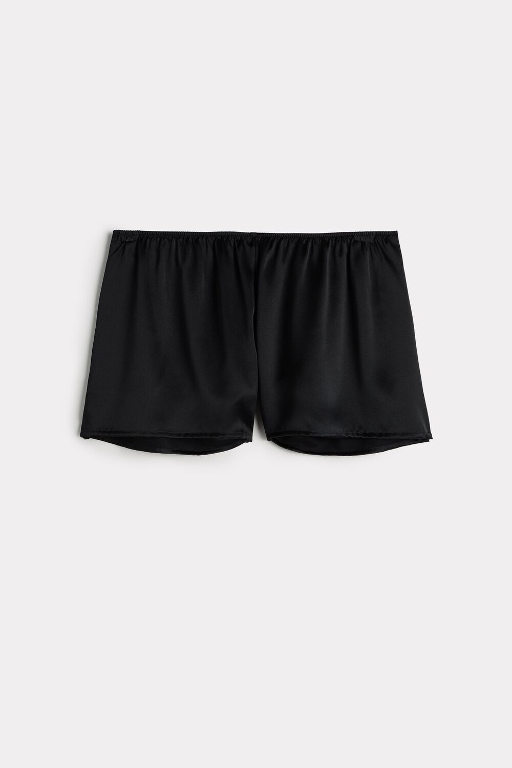 Black - 019 - Black Intimissimi Smooth Silk-Satin Shorts | CGTJ-47510