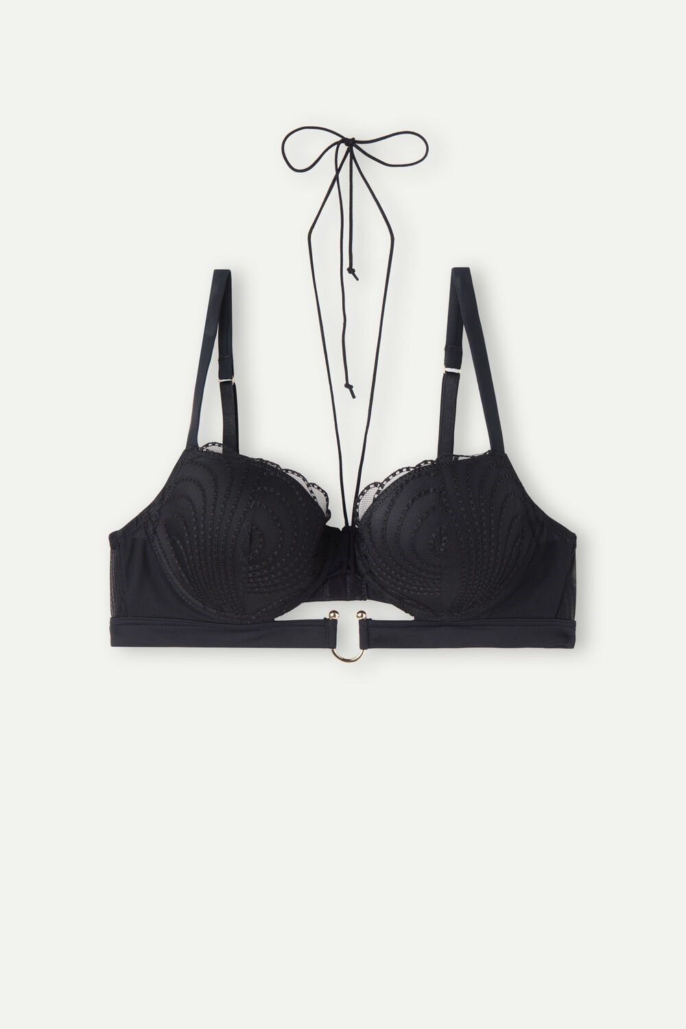 Black - 019 - Black Intimissimi Steal the Show Sofia Balconette Bra | LJCV-43952