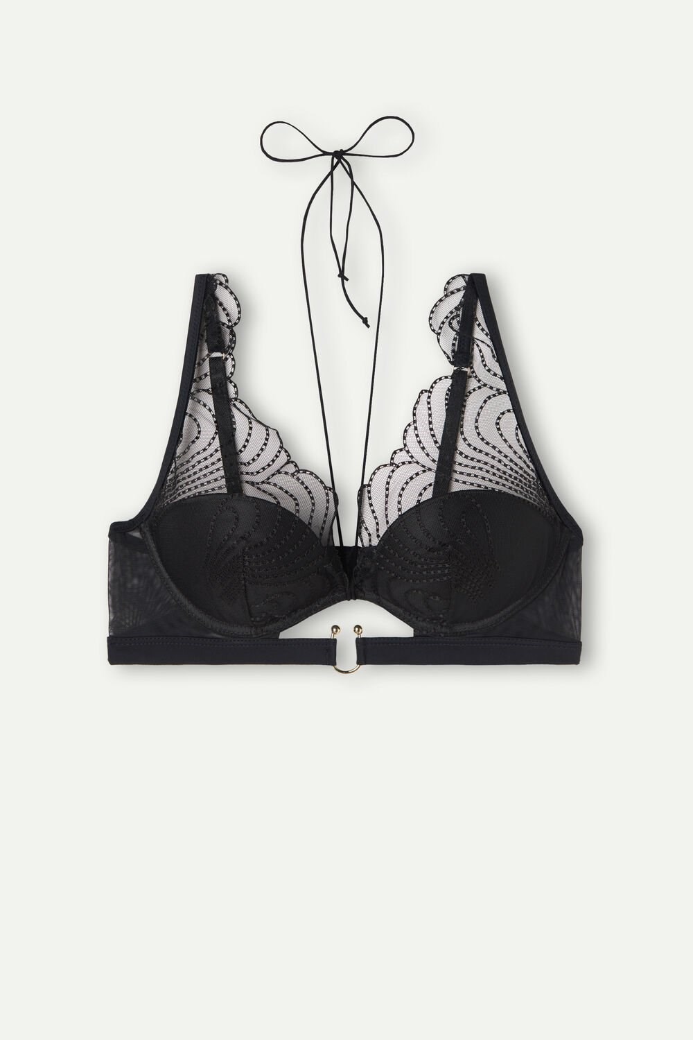 Black - 019 - Black Intimissimi Steal the Show Giorgia Balconette Bra | PCIB-08957