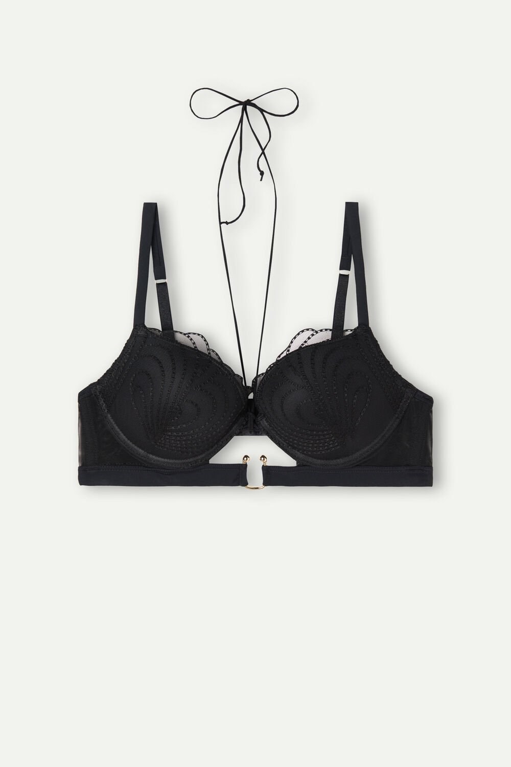 Black - 019 - Black Intimissimi Steal the Show Elettra Super Push-up Bra | TLIB-04729