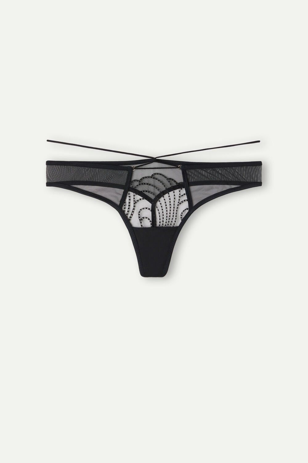 Black - 019 - Black Intimissimi Steal the Show Thong | VSBW-82640