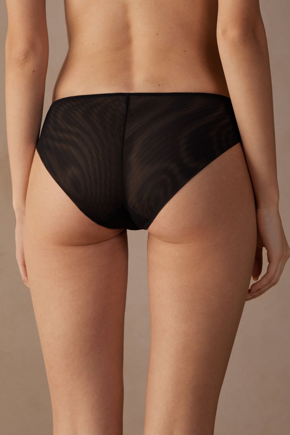 Black - 019 - Black Intimissimi Stunning Beauty Panties | IUXH-36147