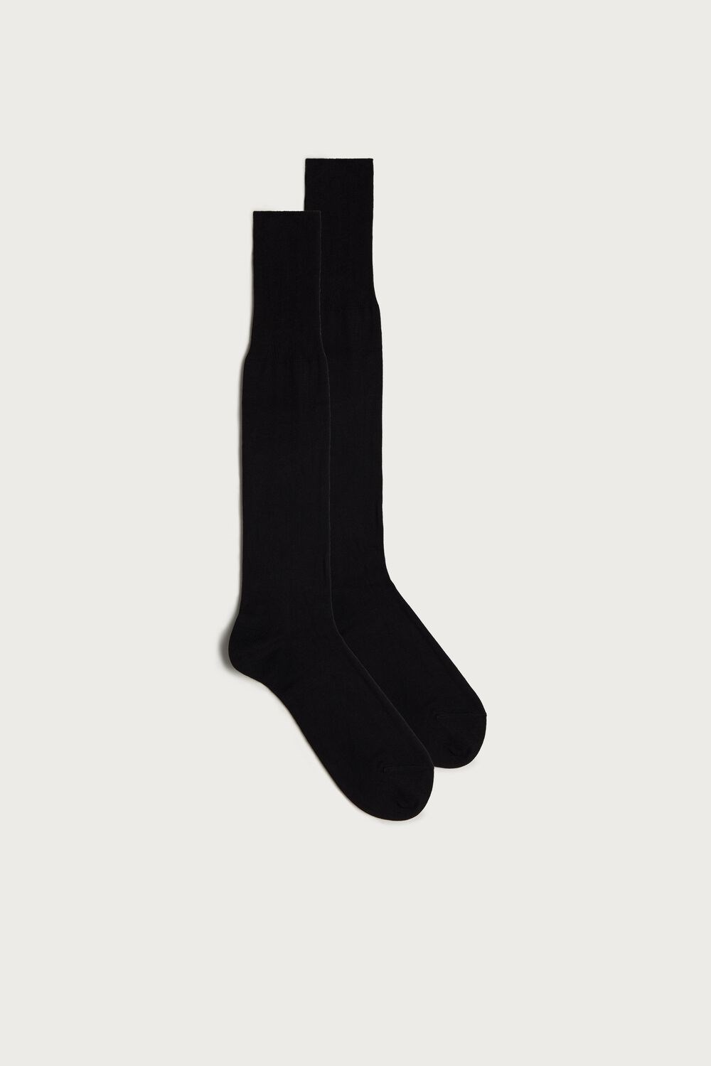 Black - 019 - Black Intimissimi Tall Cashmere-Silk-Cotton Blend Socks | EFVX-89562