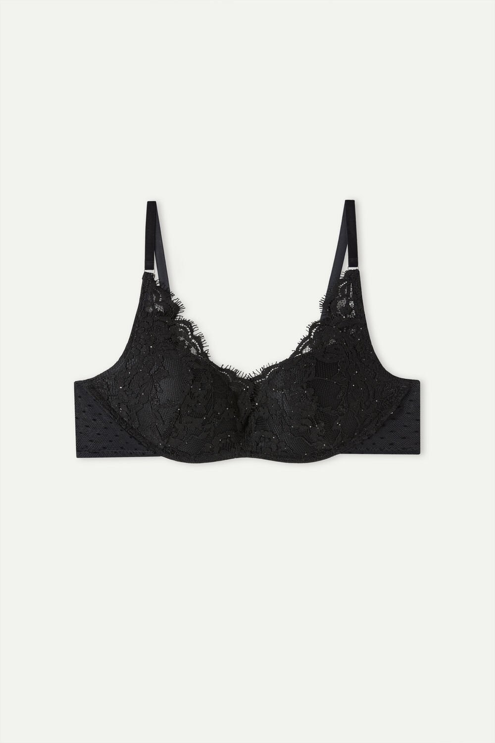 Black - 019 - Black Intimissimi Time to Shine Gioia Super Push-up Bra | PWKV-12508