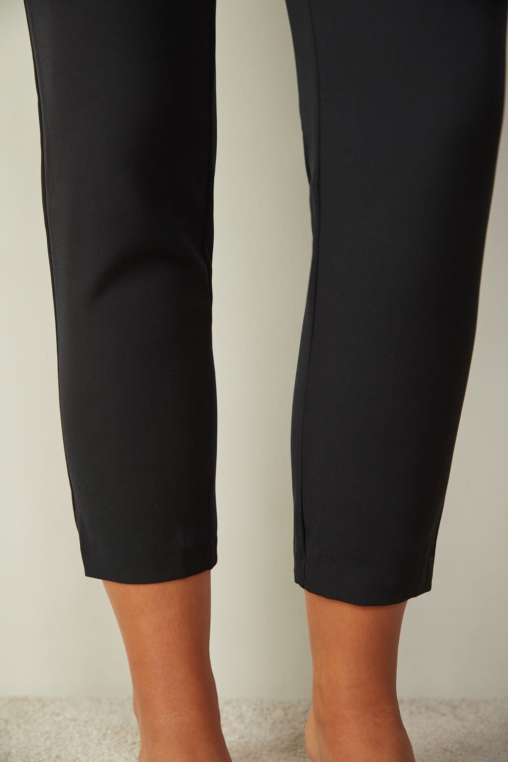 Black - 019 - Black Intimissimi Trousers with Pockets | JPQF-47038