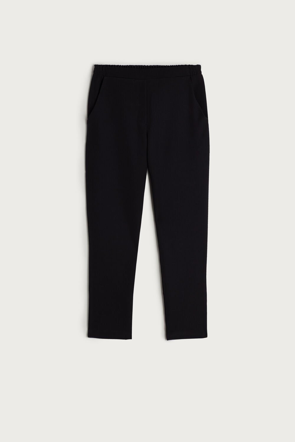 Black - 019 - Black Intimissimi Trousers with Pockets | JPQF-47038