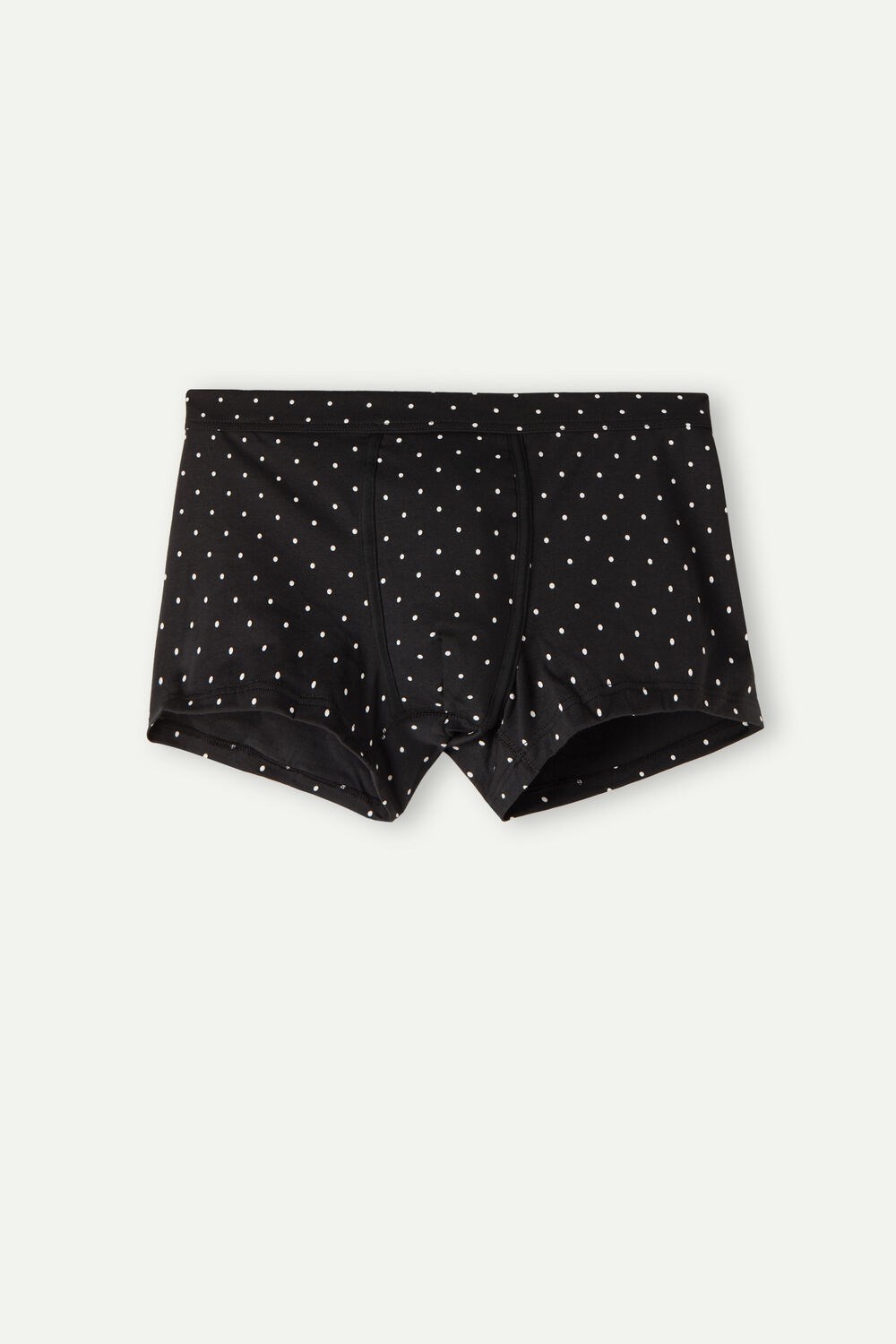 Black - 062j - Black Dot Print Intimissimi Dotted Boxers in Stretch Supima® Cotton | PILQ-05293