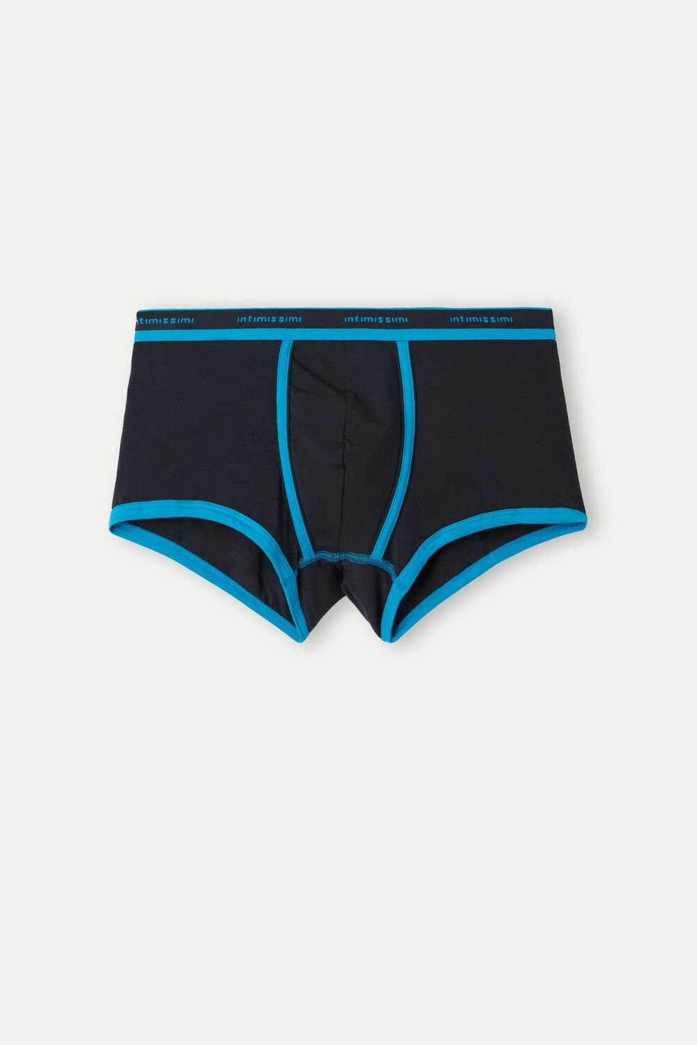 Black - 204j - Midnight Blue / Celestial Intimissimi Stretch Supima® Cotton Boxer Shorts with Logo Detail | PGJM-73801