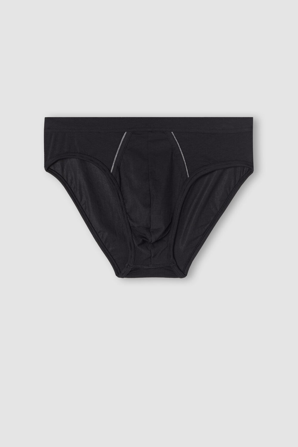 Black - 7007 - Black / Heathered Graphite Grey Intimissimi Natural Fresh Supima® Cotton Briefs | URTD-54803