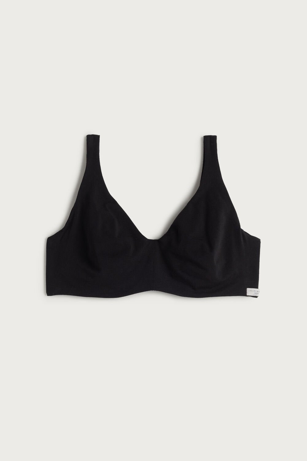 Black -  Intimissimi Greta Balconette Bra in Cotton | KVGT-68217