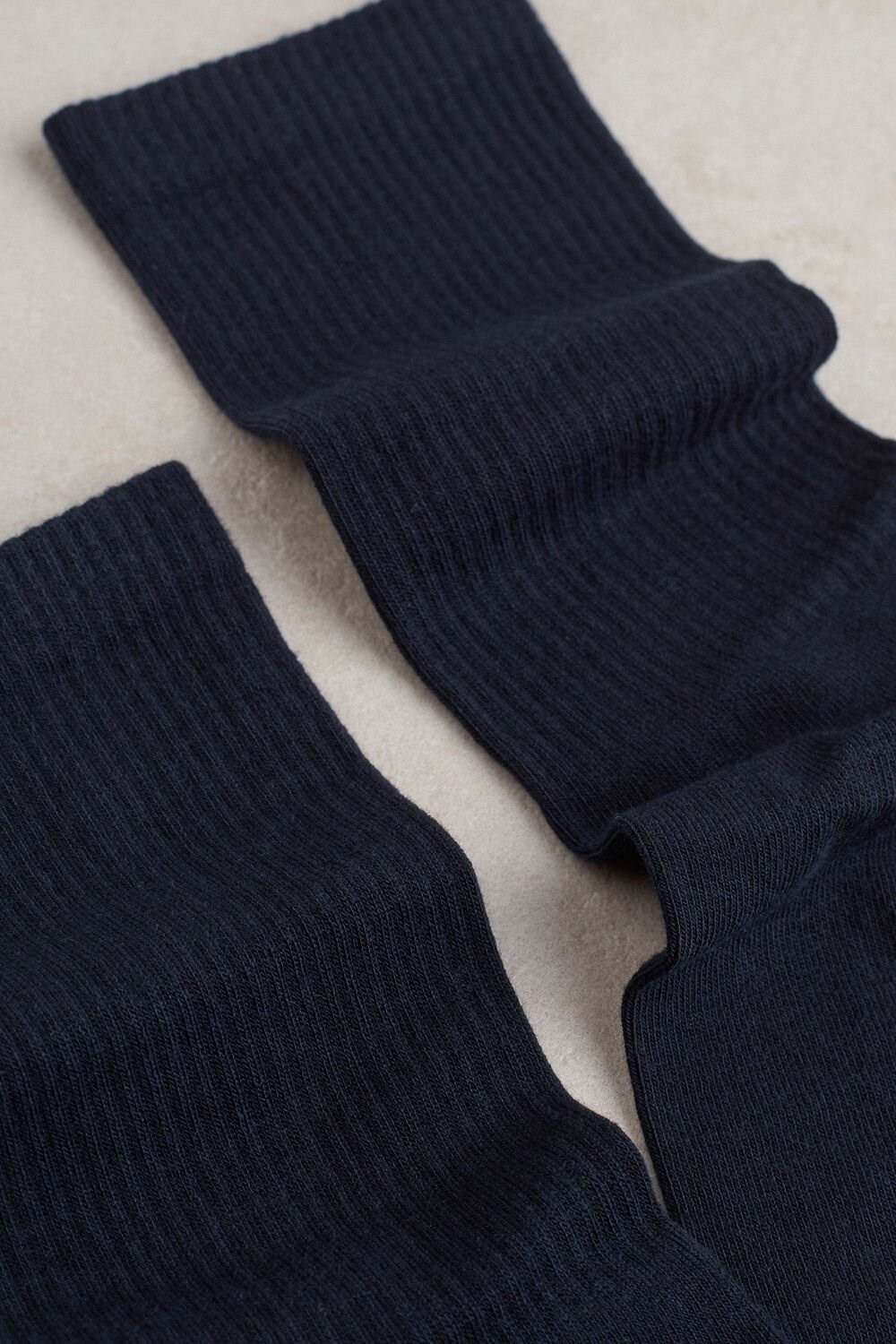 Blue - 016 - Blue Intimissimi Short Terrycloth Socks | DSOH-17843