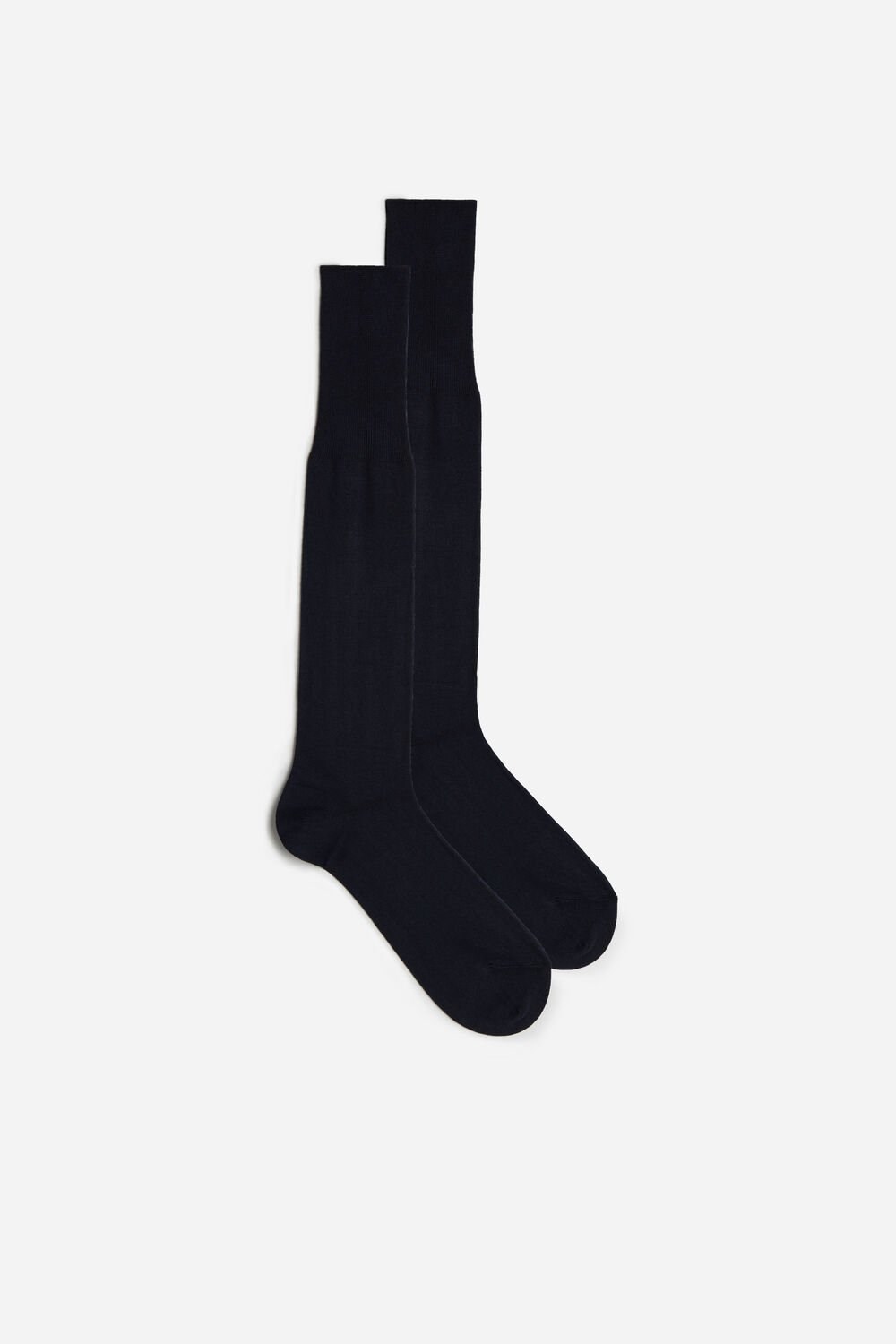 Blue - 016 - Blue Intimissimi Tall Cashmere-Silk-Cotton Blend Socks | RXMI-92746