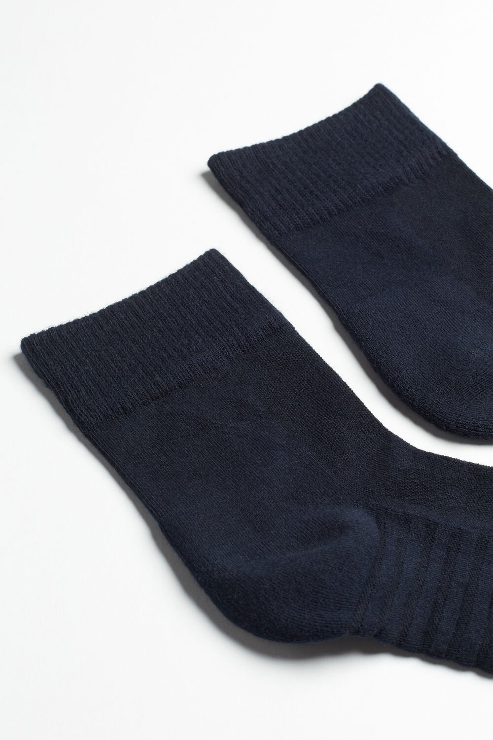 Blue - 016 - Blue Intimissimi Terrycloth Short Socks | TLDP-29645