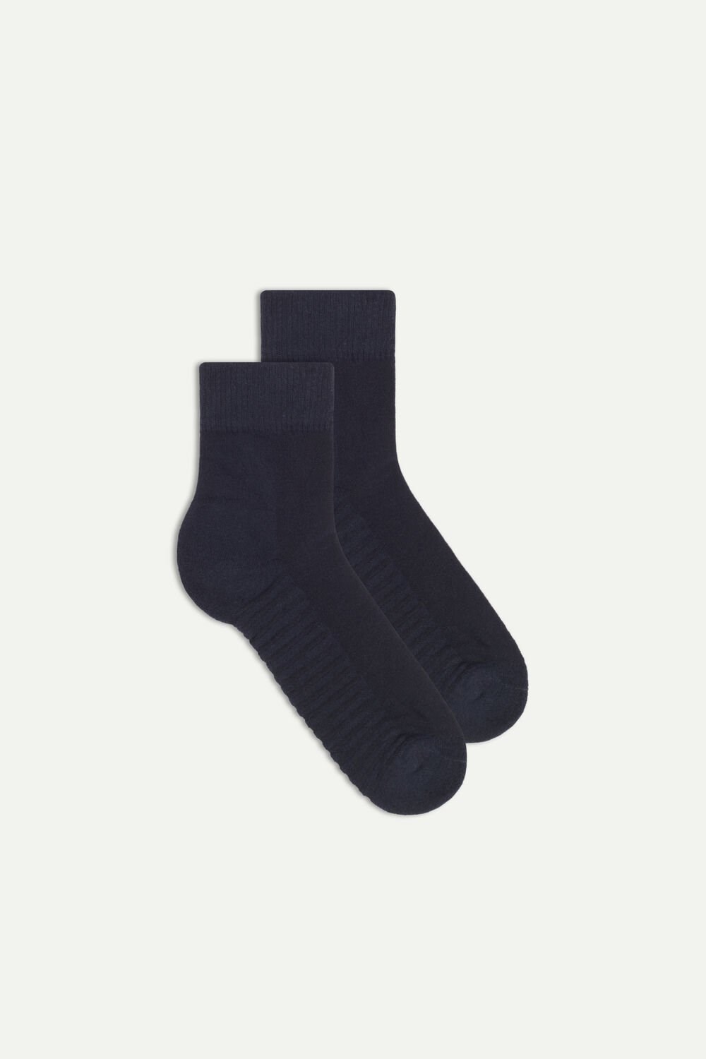 Blue - 016 - Blue Intimissimi Terrycloth Short Socks | TLDP-29645