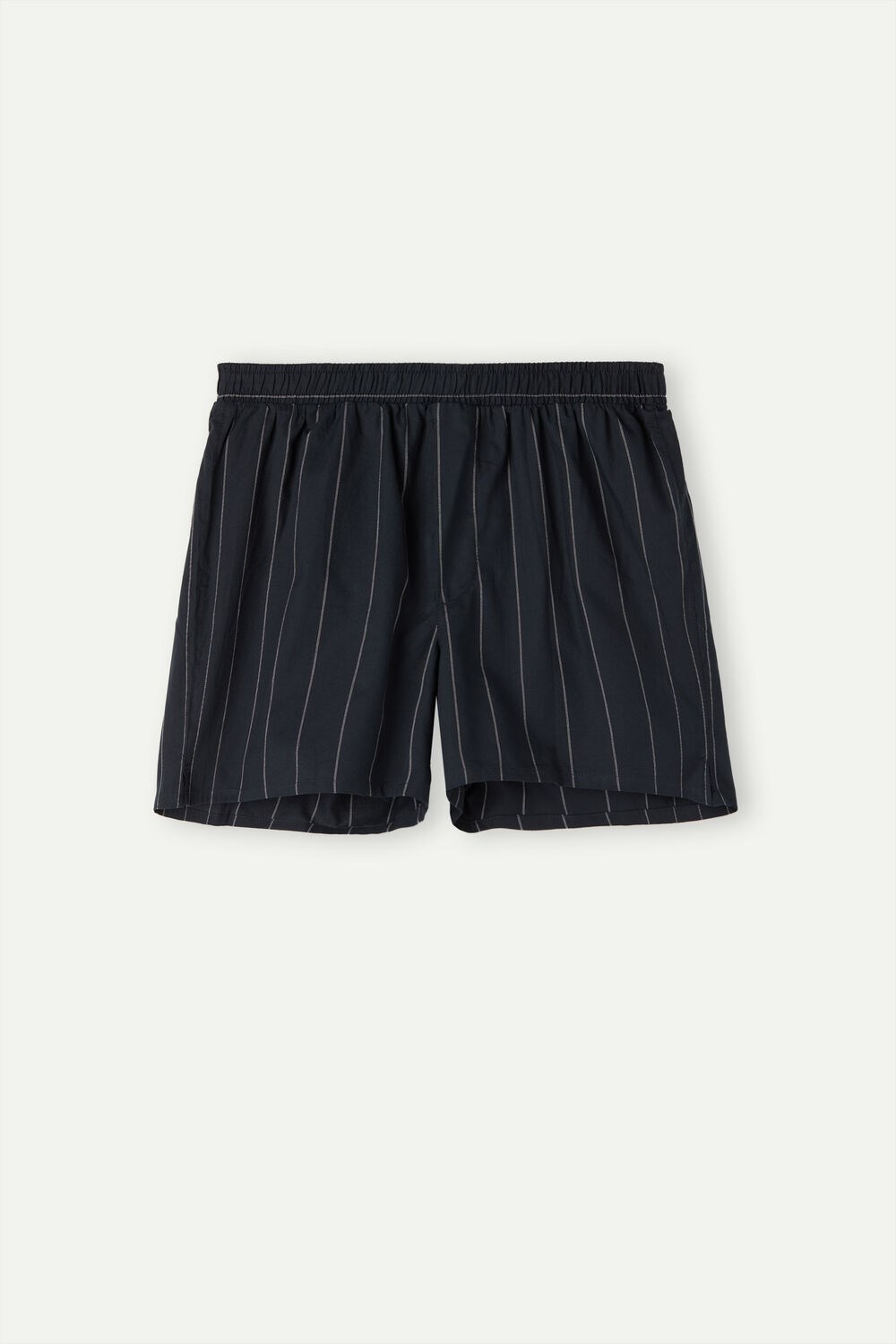 Blue - 046j - Pinstripe Blue Intimissimi Print Detailed Boxers | OVZB-63152